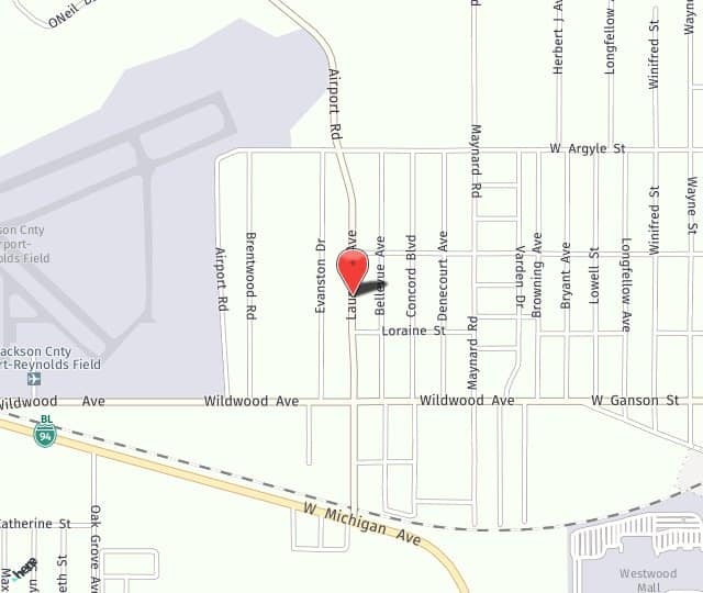 Location Map: 833 Laurence Ave. Jackson, MI 49202