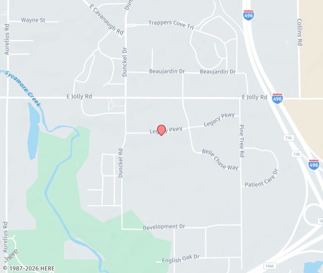 Location Map: 4169 Legacy Parkway Lansing, MI 48911